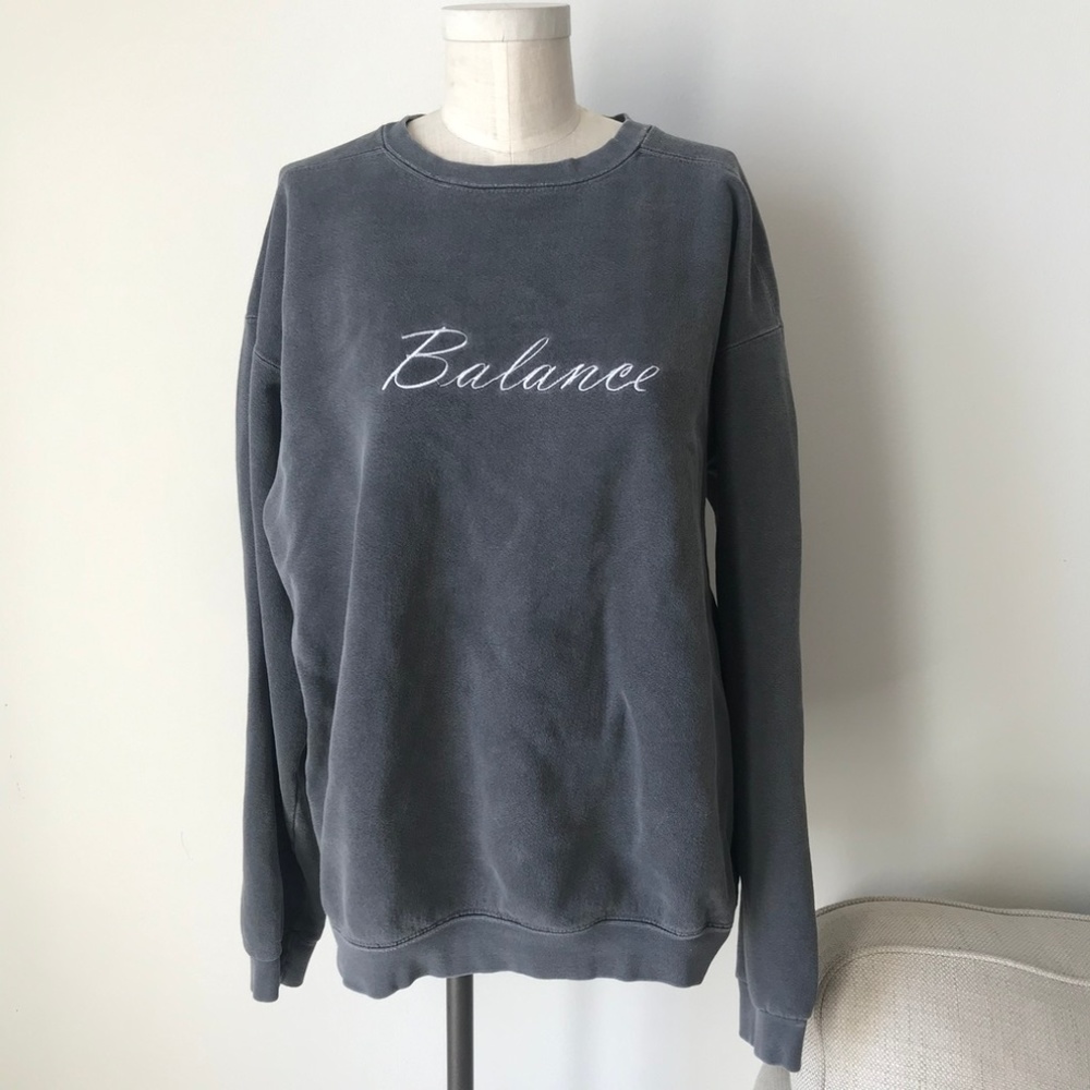 Authentic Pigment Balance  Grey Sweater
